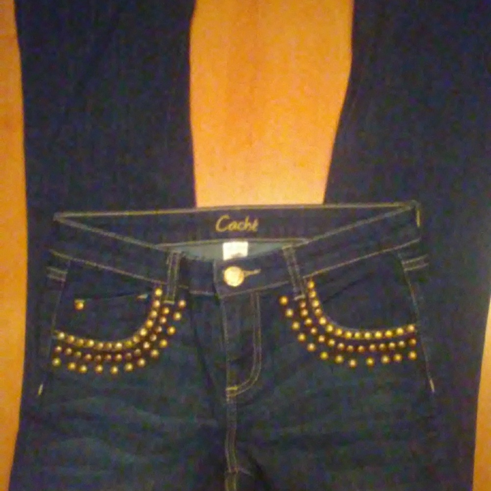 EUC+ CACHE BOOT CUT JEANS